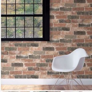 ❌Sold❌Wall Pops! Newport Reclaimed Brick Peel And Stick Wallpaper